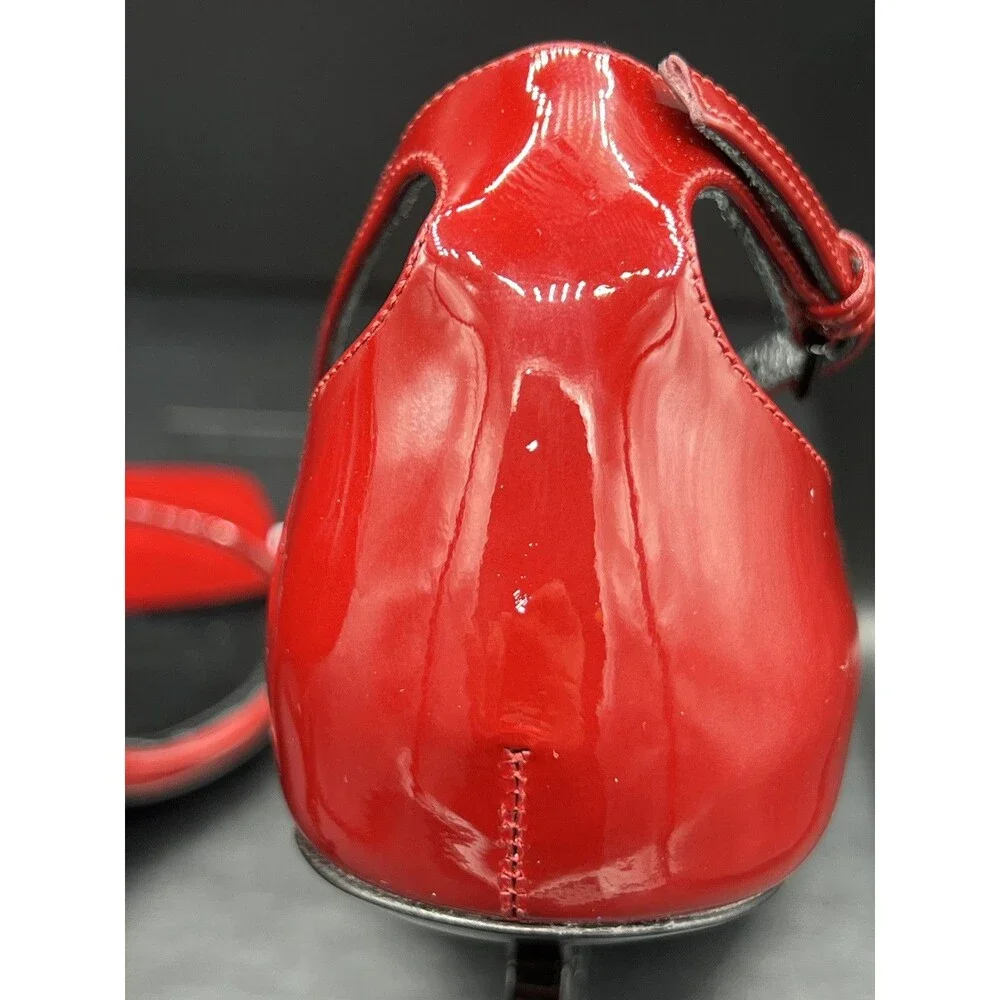 Saint Laurent Red Opyum Heels YSL EUR 37 / US Women’s Size 7 - Picture 14 of 16